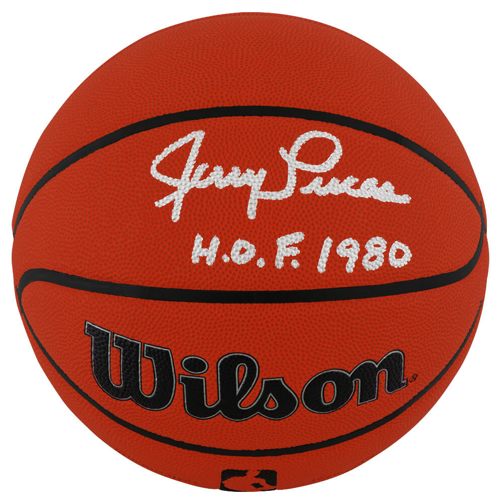 Jerry Lucas Signed Wilson I/O NBA Basketball w/HOF'80 - LUCBSK203 - Jerry Lucas Signed Wilson I/O NBA Basketball w/HOF'80 product image