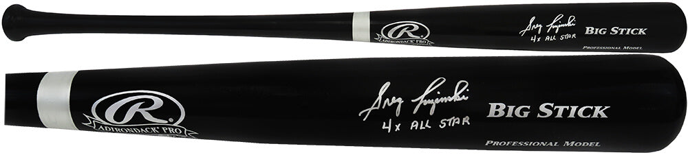 Greg Luzinski Signed Rawlings Big Stick Black Baseball Bat w/4x All Star - LUZBAT102 - Greg Luzinski Signed Rawlings Big Stick Black Baseball Bat w/4x All Star product image