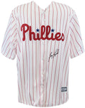 Greg Luzinski Signed Philadelphia Phillies White Pinstripe Majestic Replica Baseball Jersey - LUZJRY100 - Greg Luzinski Signed Philadelphia Phillies White Pinstripe Majestic Replica Baseball Jersey product image
