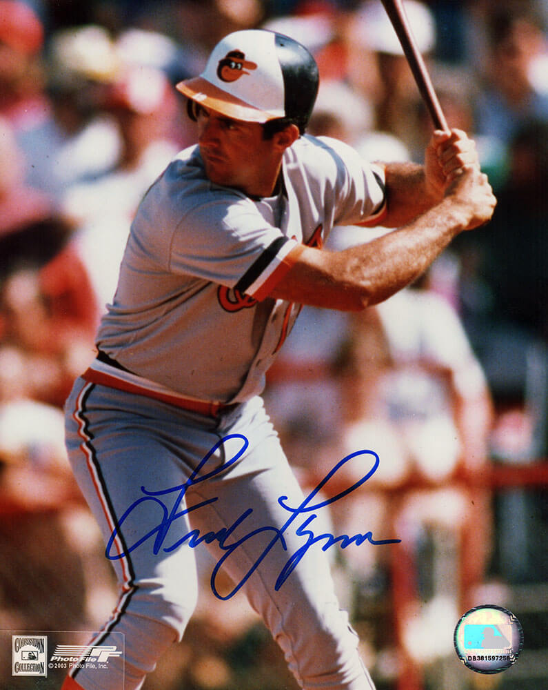 Fred Lynn Signed Baltimore Orioles Batting 8x10 Photo - LYN08P113 - Fred Lynn Signed Baltimore Orioles Batting 8x10 Photo product image