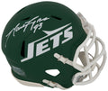 Marty Lyons Signed New York Jets Green Throwback Riddell Speed Mini Helmet - LYOMIN300 - Marty Lyons Signed New York Jets Green Throwback Riddell Speed Mini Helmet product image