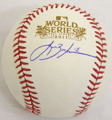Lance Berkman Signed Autographed 2011 World Series Baseball - BERBSB100 - Lance Berkman Signed Autographed 2011 World Series Baseball product image
