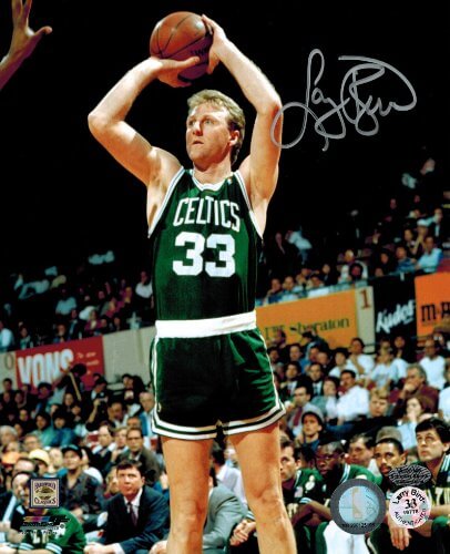 Larry Bird Signed Autographed Celtics Inbound Pass 8x10 Photo - BIR08P200 - Larry Bird Signed Autographed Celtics Inbound Pass 8x10 Photo product image