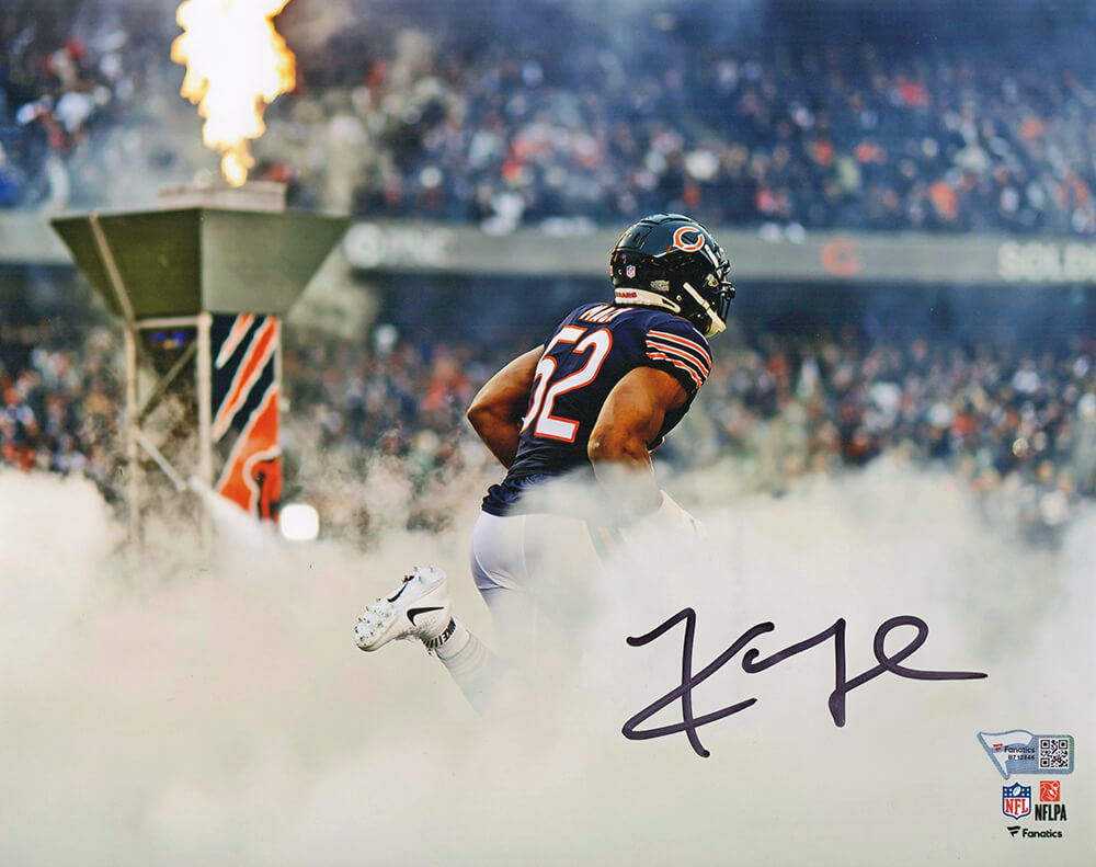 Khalil Mack Signed Chicago Bears Smoke 8x10 Photo (Fanatics) - MAC08P350 - Khalil Mack Signed Chicago Bears Smoke 8x10 Photo (Fanatics) product image