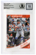 Manny Machado Signed Baltimore Orioles 2018 Donruss Variations Baseball Card #189  (Beckett / Auto Grade 10) - MACCAR100 - Manny Machado Signed Baltimore Orioles 2018 Donruss Variations Baseball Card #189  (Beckett / Auto Grade 10) product image