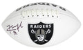 Khalil Mack Signed Raiders White Logo Football (JSA) - MACFTB310 - Khalil Mack Signed Raiders White Logo Football (JSA) product image