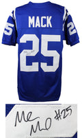 Marlon Mack Signed Blue Custom Football Jersey - MACJRY300 - Marlon Mack Signed Blue Custom Football Jersey product image
