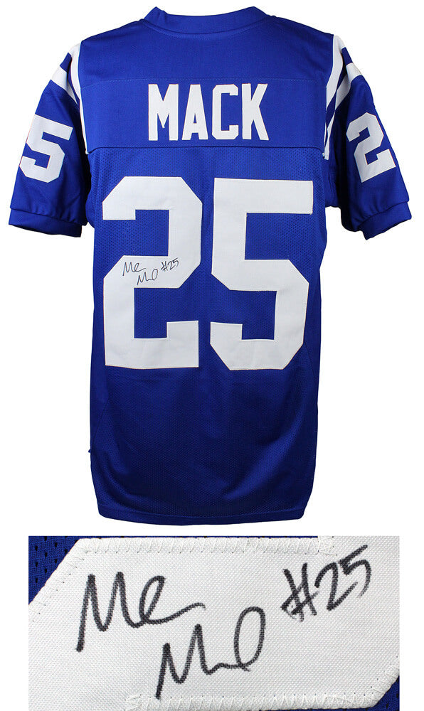 Marlon Mack Signed Blue Custom Football Jersey - MACJRY300 - Marlon Mack Signed Blue Custom Football Jersey product image