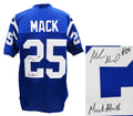 Marlon Mack Signed Blue Custom Football Jersey w/Mack Attack - MACJRY301 - Marlon Mack Signed Blue Custom Football Jersey w/Mack Attack product image