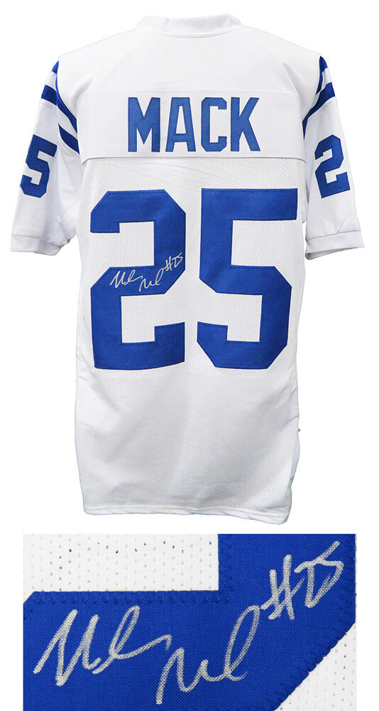 Marlon Mack Signed White Custom Football Jersey - MACJRY302 - Marlon Mack Signed White Custom Football Jersey product image