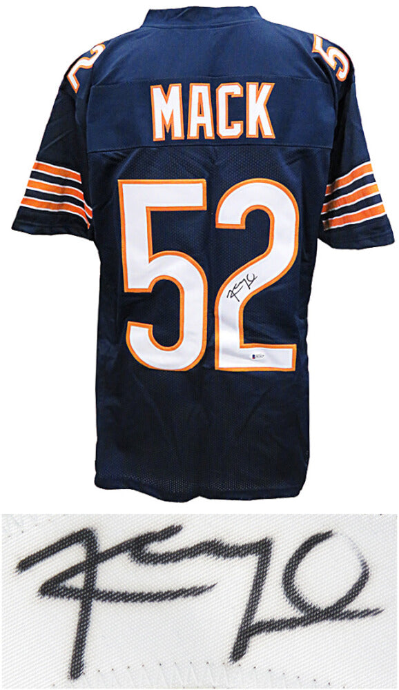 Khalil Mack Signed Navy Custom Football Jersey (Beckett) - MACJRY310 - Khalil Mack Signed Navy Custom Football Jersey (Beckett) product image