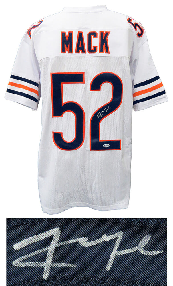 Khalil Mack Signed White Custom Football Jersey (Beckett) - MACJRY311 - Khalil Mack Signed White Custom Football Jersey (Beckett) product image