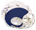 Tom Mack Signed Rams AMP Alternate Series Riddell Speed Mini Helmet w/HOF'99 - MACMIN312 - Tom Mack Signed Rams AMP Alternate Series Riddell Speed Mini Helmet w/HOF'99 product image