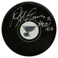 Al MacInnis Signed St. Louis Blues Logo Hockey Puck w/HOF'07 - MACPUC401 - Al MacInnis Signed St. Louis Blues Logo Hockey Puck w/HOF'07 product image