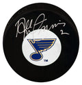 Al MacInnis Signed St. Louis Blues Medium Logo Hockey Puck - MACPUC402 - Al MacInnis Signed St. Louis Blues Medium Logo Hockey Puck product image