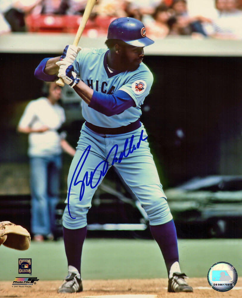 Bill Madlock Signed Chicago Cubs Blue Jersey Batting 8x10 Photo - MAD08P136 - Bill Madlock Signed Chicago Cubs Blue Jersey Batting 8x10 Photo product image