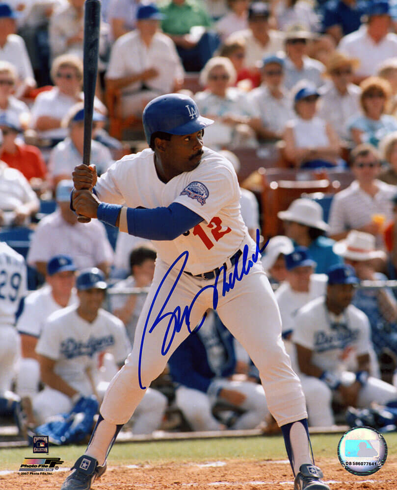 Bill Madlock Signed Los Angeles Dodgers Batting 8x10 Photo - MAD08P139 - Bill Madlock Signed Los Angeles Dodgers Batting 8x10 Photo product image