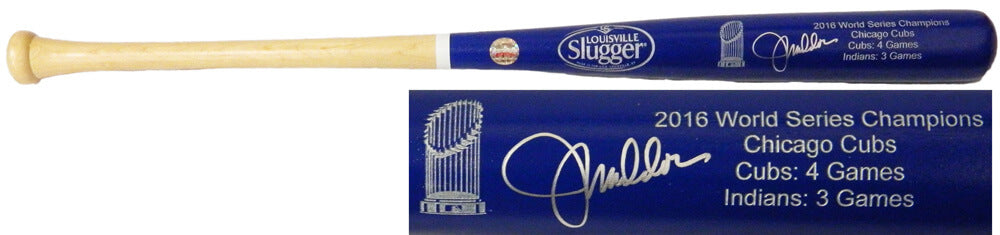 Joe Maddon Signed Louisville Slugger Chicago Cubs 2016 World Series Champion Blue Dipped Bat - MADBAT111 - Joe Maddon Signed Louisville Slugger Chicago Cubs 2016 World Series Champion Blue Dipped Bat product image
