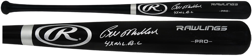 Bill Madlock Signed Rawlings Pro Black Baseball Bat w/4x NL BC - MADBAT122 - Bill Madlock Signed Rawlings Pro Black Baseball Bat w/4x NL BC product image