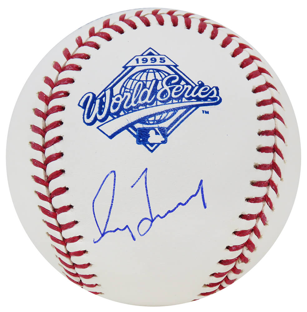 Greg Maddux Signed Rawlings 1995 World Series Logo Baseball - MADBSB106 - Greg Maddux Signed Rawlings 1995 World Series Logo Baseball product image