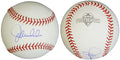 Joe Maddon Signed Rawlings 2015 MLB Playoffs Logo Official Baseball - MADBSB114 - Joe Maddon Signed Rawlings 2015 MLB Playoffs Logo Official Baseball product image