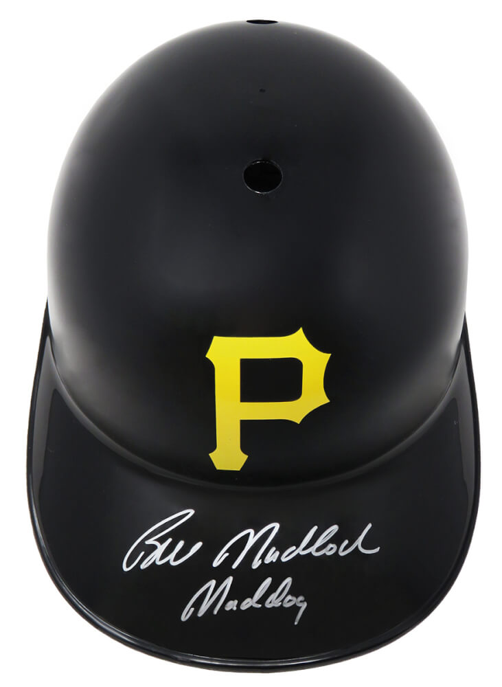 Bill Madlock Signed Pittsburgh Pirates Replica Batting Helmet w/Mad Dog - MADBTH101 - Bill Madlock Signed Pittsburgh Pirates Replica Batting Helmet w/Mad Dog product image
