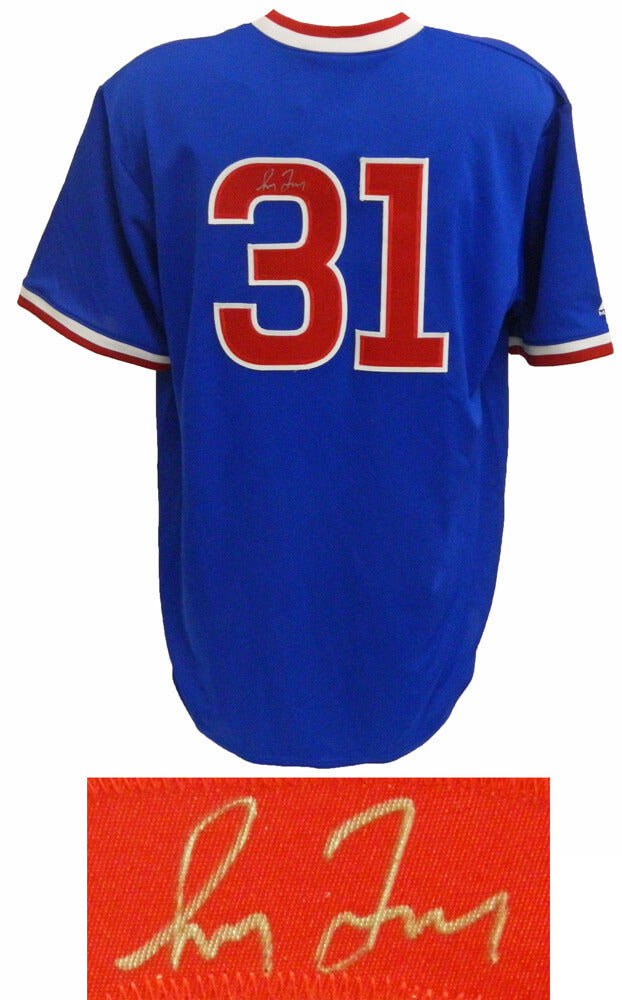 Greg Maddux Signed Chicago Cubs Throwback Blue Cooperstown Collection Jersey - MADJRY100 - Greg Maddux Signed Chicago Cubs Throwback Blue Cooperstown Collection Jersey product image
