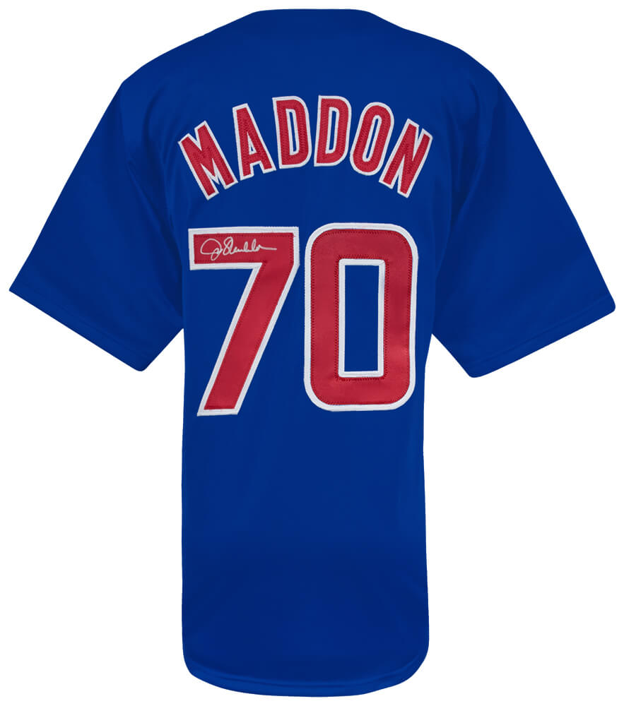 Joe Maddon Signed Blue Custom Baseball Jersey - MADJRY116 - Joe Maddon Signed Blue Custom Baseball Jersey product image