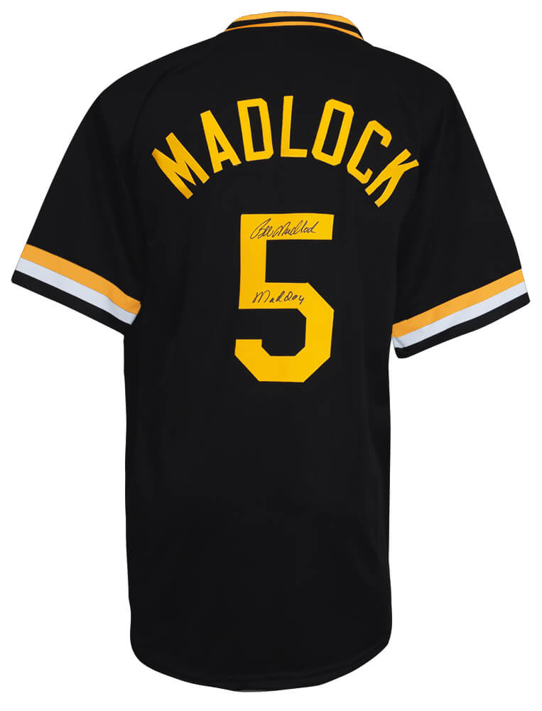 Bill Madlock Signed Black Custom Baseball Jersey w/Mad Dog - MADJRY122 - Bill Madlock Signed Black Custom Baseball Jersey w/Mad Dog product image
