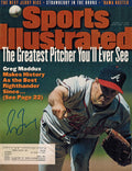 Greg Maddux Signed Braves "The Greatest Pitcher You'll Ever See" Sports Illustrated 8/14/95 - MADMAG100 - Greg Maddux Signed Braves "The Greatest Pitcher You'll Ever See" Sports Illustrated 8/14/95 product image