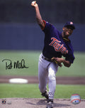 Pat (Patrick) Mahomes Sr. Signed Minnesota Twins Navy Jersey Pitching 8x10 Photo - MAH08P100 - Pat (Patrick) Mahomes Sr. Signed Minnesota Twins Navy Jersey Pitching 8x10 Photo product image