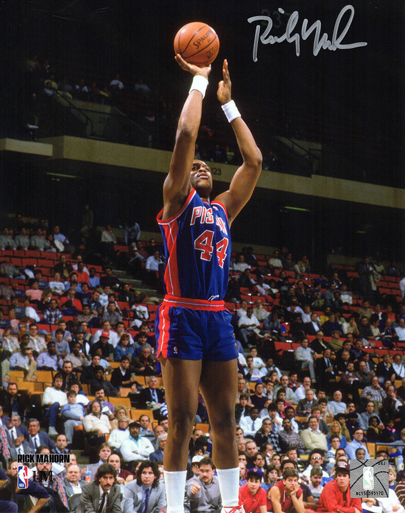 Rick Mahorn Signed Detroit Pistons Jump Shot 8x10 Photo - MAH08P200 - Rick Mahorn Signed Detroit Pistons Jump Shot 8x10 Photo product image