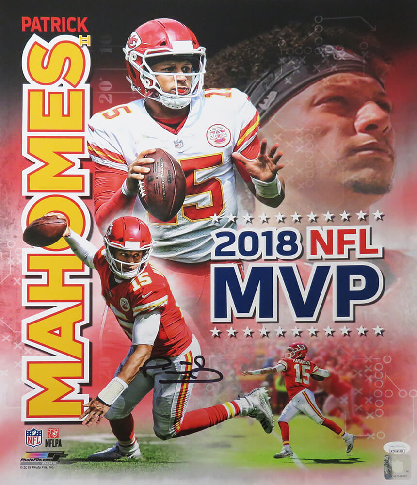 Patrick Mahomes Signed Chiefs 2018 NFL MVP Collage 16x20 Photo (JSA) - MAH16P300 - Patrick Mahomes Signed Chiefs 2018 NFL MVP Collage 16x20 Photo (JSA) product image