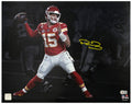 Patrick Mahomes Signed Kansas City Chiefs Super Bowl LV Passing Spotlight 16x20 Photo (Beckett) - MAH16P302 - Patrick Mahomes Signed Kansas City Chiefs Super Bowl LV Passing Spotlight 16x20 Photo (Beckett) product image