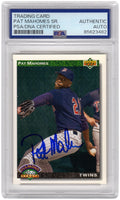 Pat (Patrick) Mahomes Sr. Signed Twins 1992 Upper Deck Rookie Baseball Card #776 - (PSA Encapsulated) - MAHCAR103 - Pat (Patrick) Mahomes Sr. Signed Twins 1992 Upper Deck Rookie Baseball Card #776 - (PSA Encapsulated) product image