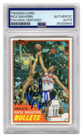 Rick Mahorn Signed Washington Bullets 1981-82 Topps Rookie Basketball Card #98E - (PSA Encapsulated) - MAHCAR200 - Rick Mahorn Signed Washington Bullets 1981-82 Topps Rookie Basketball Card #98E - (PSA Encapsulated) product image