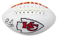 Patrick Mahomes Signed Kansas City Chiefs White Logo Football (JSA) - MAHFTB300 - Patrick Mahomes Signed Kansas City Chiefs White Logo Football (JSA) product image