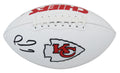 Patrick Mahomes Signed Kansas City Chiefs White Logo Football (Beckett) - MAHFTB301 - Patrick Mahomes Signed Kansas City Chiefs White Logo Football (Beckett) product image