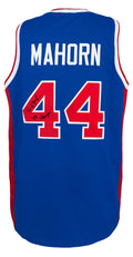 Rick Mahorn Signed Blue Custom Basketball Jersey w/89 Champs - MAHJRY200 - Rick Mahorn Signed Blue Custom Basketball Jersey w/89 Champs product image