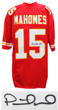 Patrick Mahomes Signed Red Custom Football Jersey (JSA) - MAHJRY300 - Patrick Mahomes Signed Red Custom Football Jersey (JSA) product image