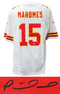 Patrick Mahomes Signed Kansas City Chiefs Nike White Football Jersey (Fanatics) - MAHJRY301 - Patrick Mahomes Signed Kansas City Chiefs Nike White Football Jersey (Fanatics) product image