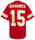 Pat (Patrick) Mahomes Sr. Signed Red Custom Football Jersey w/The Goatfather - MAHJRY311 - Pat (Patrick) Mahomes Sr. Signed Red Custom Football Jersey w/The Goatfather product image