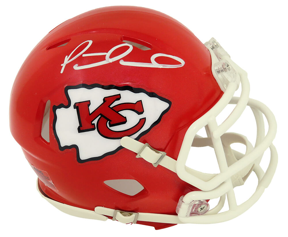 Patrick Mahomes Signed Kansas City Chiefs Riddell Speed Mini Helmet (JSA) - MAHMIN300 - Patrick Mahomes Signed Kansas City Chiefs Riddell Speed Mini Helmet (JSA) product image