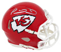 Patrick Mahomes Signed Kansas City Chiefs Riddell Speed Mini Helmet (Fanatics) - MAHMIN302 - Patrick Mahomes Signed Kansas City Chiefs Riddell Speed Mini Helmet (Fanatics) product image