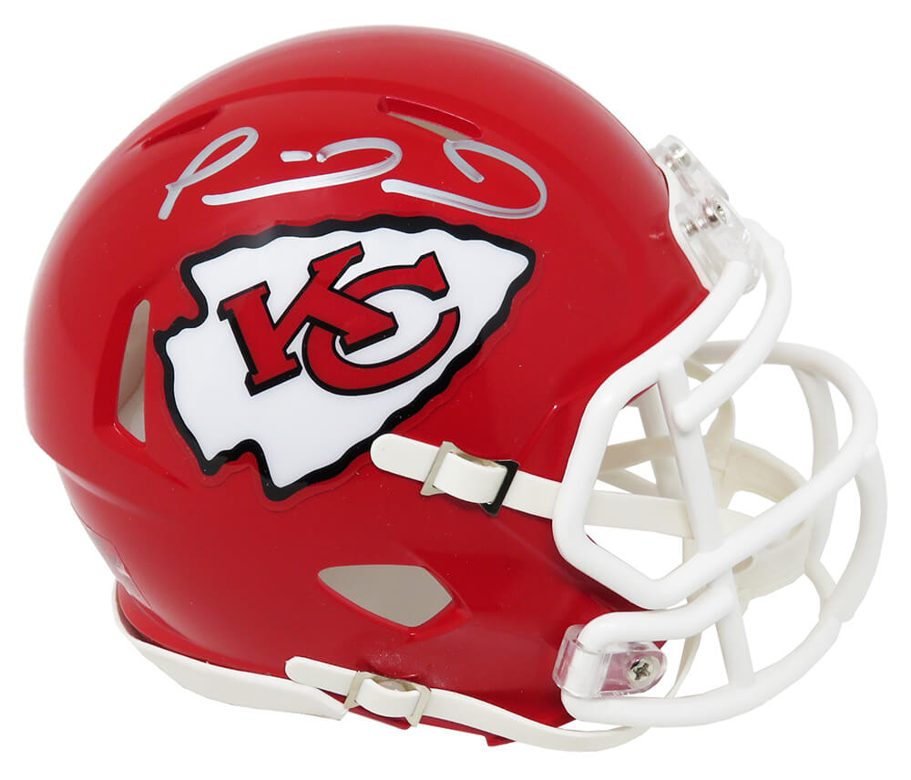 Patrick Mahomes Signed Kansas City Chiefs Riddell Speed Mini Helmet (Fanatics) - MAHMIN302 - Patrick Mahomes Signed Kansas City Chiefs Riddell Speed Mini Helmet (Fanatics) product image