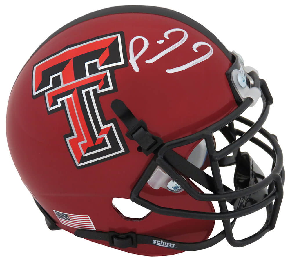 Patrick Mahomes Signed Texas Tech Red Schutt Mini Helmet (Beckett) - MAHMIN306 - Patrick Mahomes Signed Texas Tech Red Schutt Mini Helmet (Beckett) product image