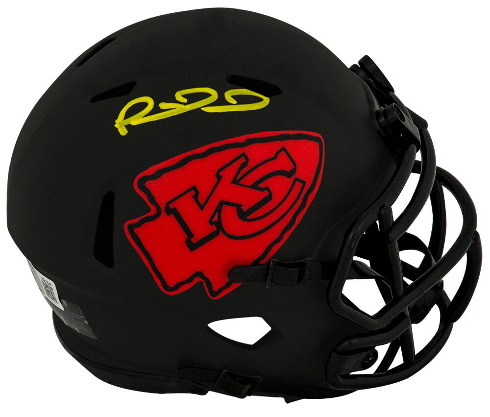 Patrick Mahomes Signed Kansas City Chiefs ECLIPSE Riddell Speed Mini Helmet (Beckett) - MAHMIN308 - Patrick Mahomes Signed Kansas City Chiefs ECLIPSE Riddell Speed Mini Helmet (Beckett) product image