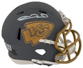 Patrick Mahomes Signed Kansas City Chiefs SLATE Riddell Speed Mini Helmet (Beckett) - MAHMIN310 - Patrick Mahomes Signed Kansas City Chiefs SLATE Riddell Speed Mini Helmet (Beckett) product image