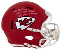 Pat (Patrick) Mahomes Sr. Signed Kansas City Chiefs Riddell Full Size Speed Replica Helmet w/2-Inscriptions - MAHREP320 - Pat (Patrick) Mahomes Sr. Signed Kansas City Chiefs Riddell Full Size Speed Replica Helmet w/2-Inscriptions product image