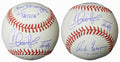 Charlie Sheen, Tom Berenger & Corbin Bernsen Cast Signed Rawlings Official MLB Baseball w/Taylor & Dorn - MAJBSB500 - Charlie Sheen, Tom Berenger & Corbin Bernsen Cast Signed Rawlings Official MLB Baseball w/Taylor & Dorn product image